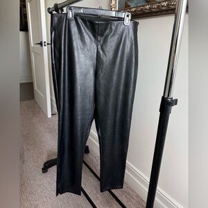 Old Navy Women's Black Faux Leather Pants